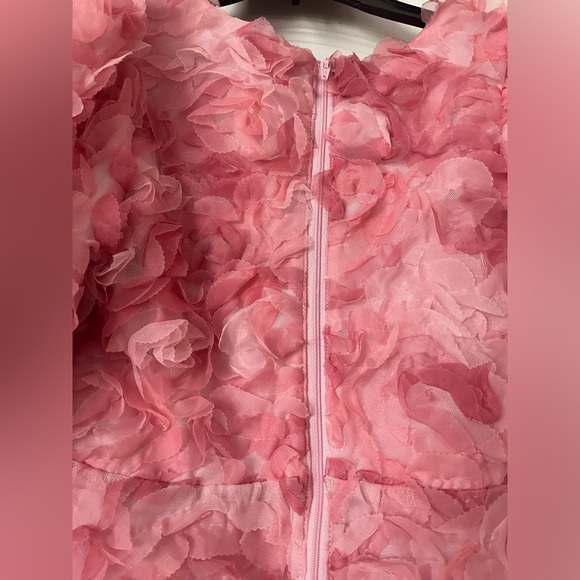 Social Little Girls Puff Short-Sleeve Rosette Dress - Picture 2 of 5